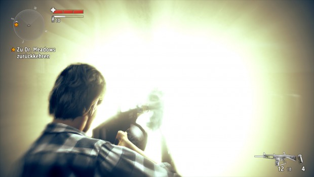 Die meisten Gegner explodieren in glei&szlig;endem Licht.